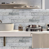 Light Grey Wallpaper Texture Wood for Wall Decoration